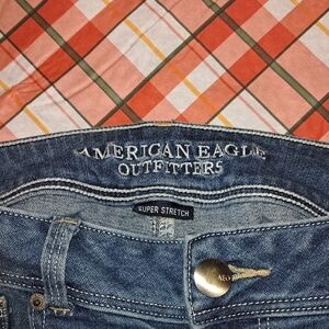 American Eagle Women's Outfitters Blue Super Stretch Denim